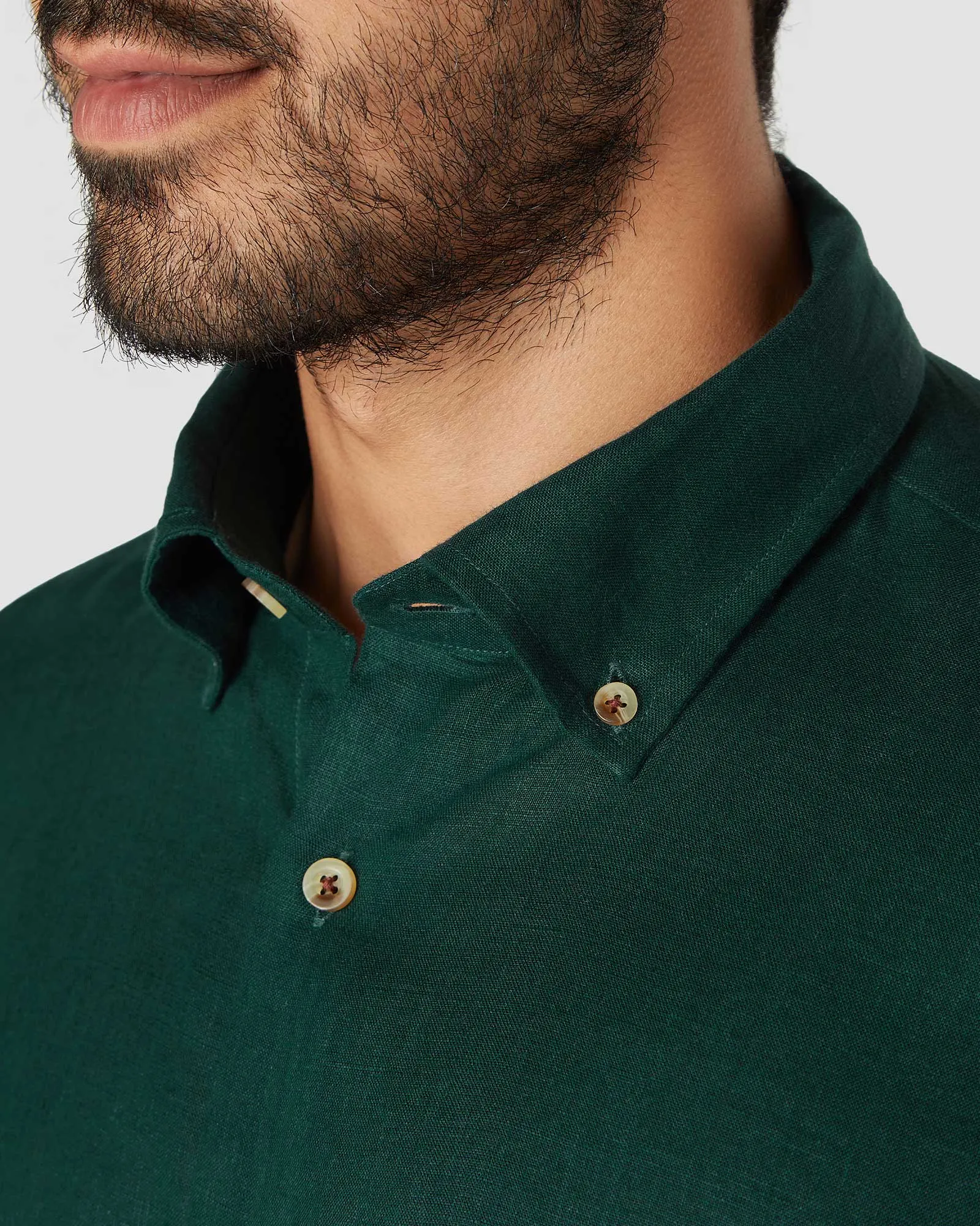 Emerald Night Linen Shirt