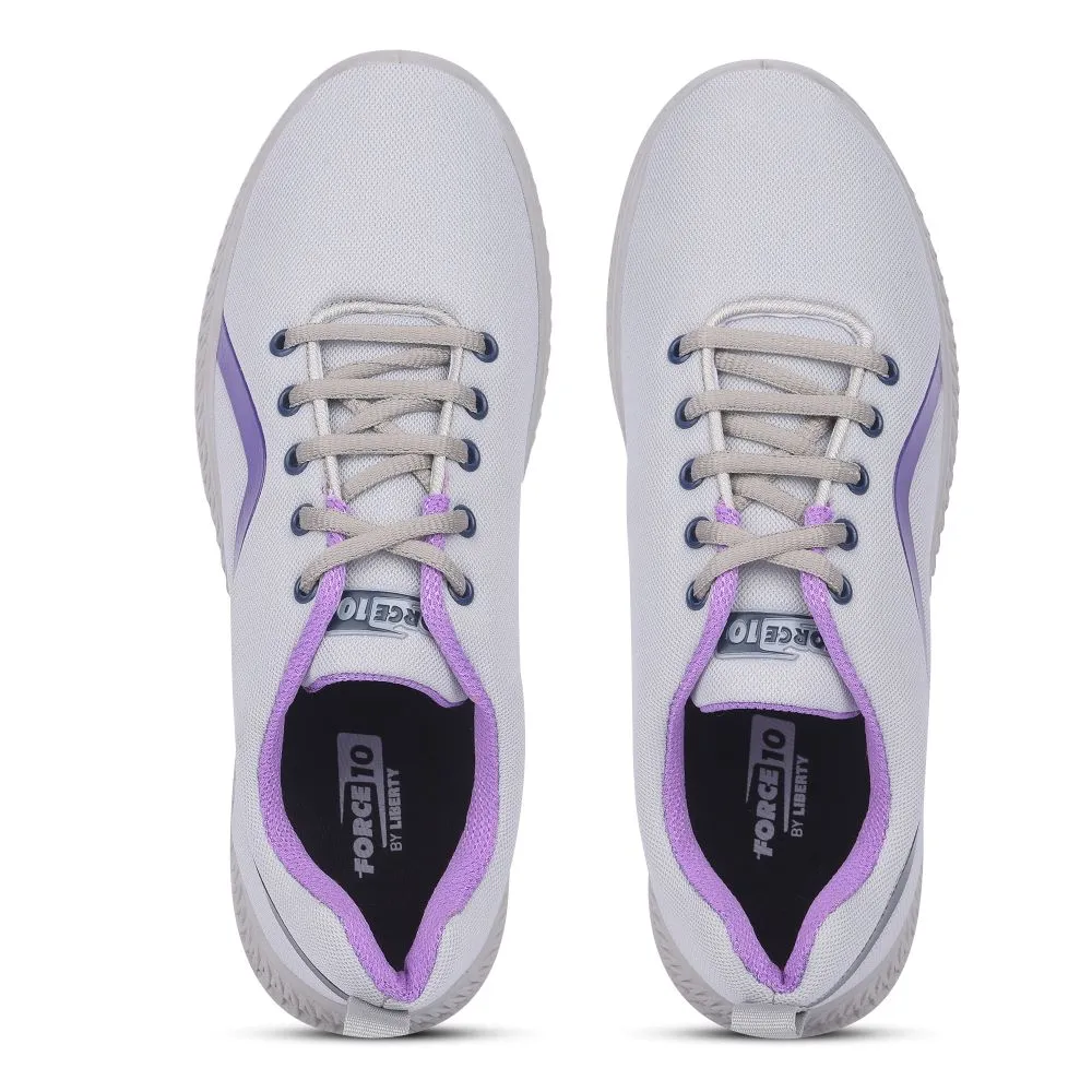 FORCE 10 By Liberty Women LYRA-02 Grey Sports Lacing Shoes