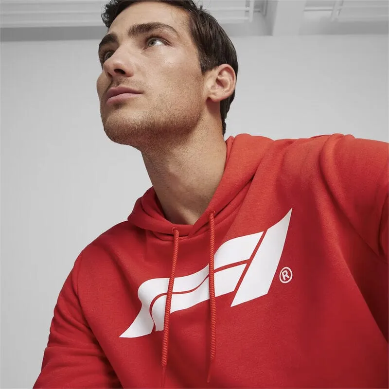 Formula 1 Tech Collection F1 Men's Logo Hooded Sweatshirt - Black/Red