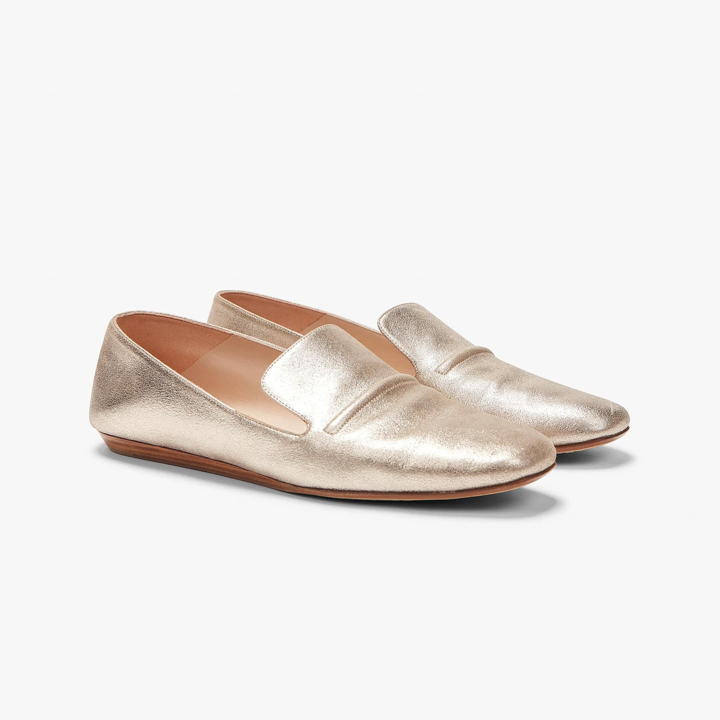 Grace Loafer - Brushed Metallic :: Prosecco