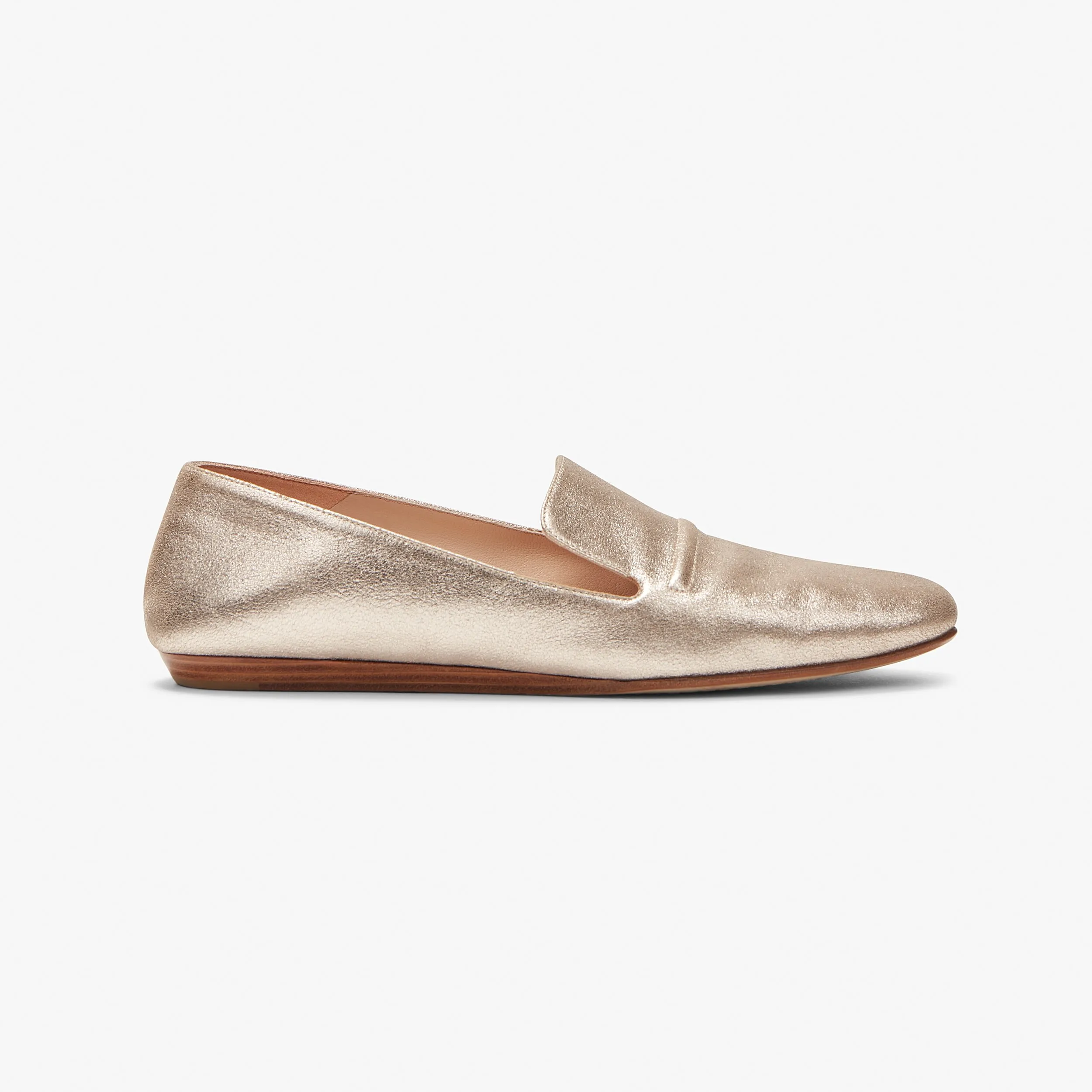 Grace Loafer - Brushed Metallic :: Prosecco