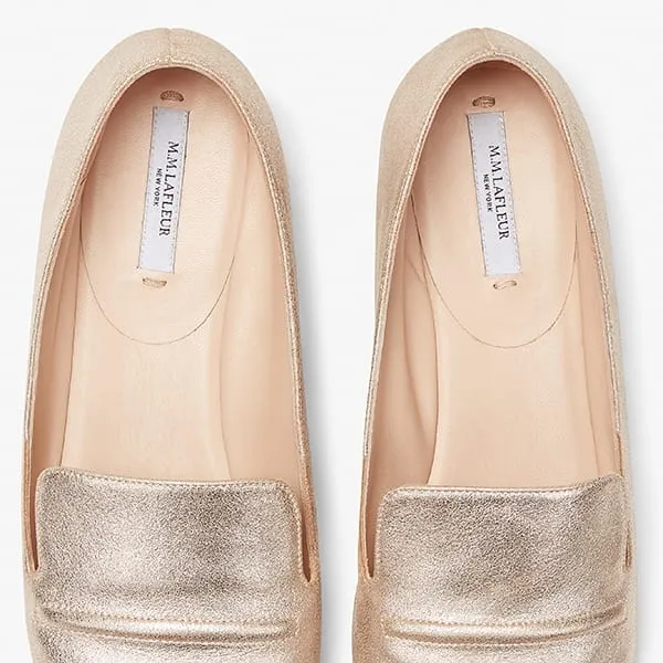 Grace Loafer - Brushed Metallic :: Prosecco