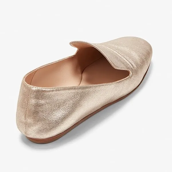 Grace Loafer - Brushed Metallic :: Prosecco