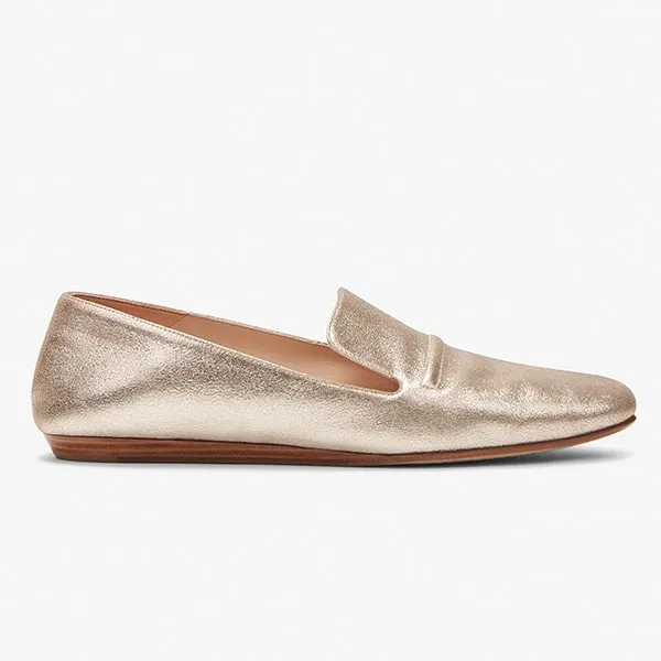 Grace Loafer - Brushed Metallic :: Prosecco