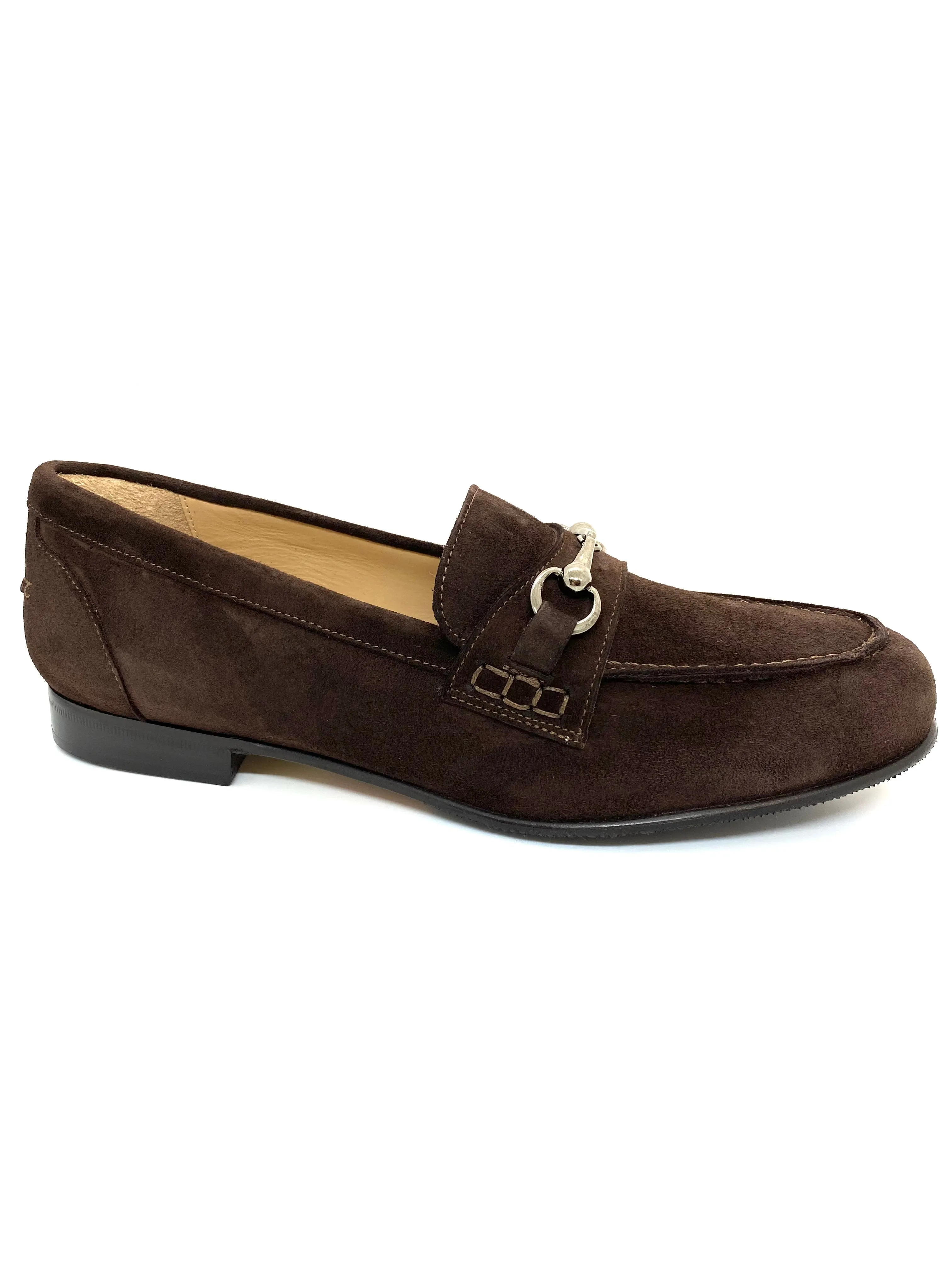 HB Ladies Zoe Snaffle Trim Moccasin DK.Brown Suede