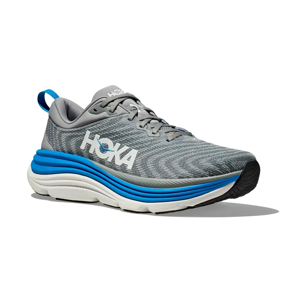 Hoka Gaviota 5 Limestone/Diva Blue Running Shoe (Men's)