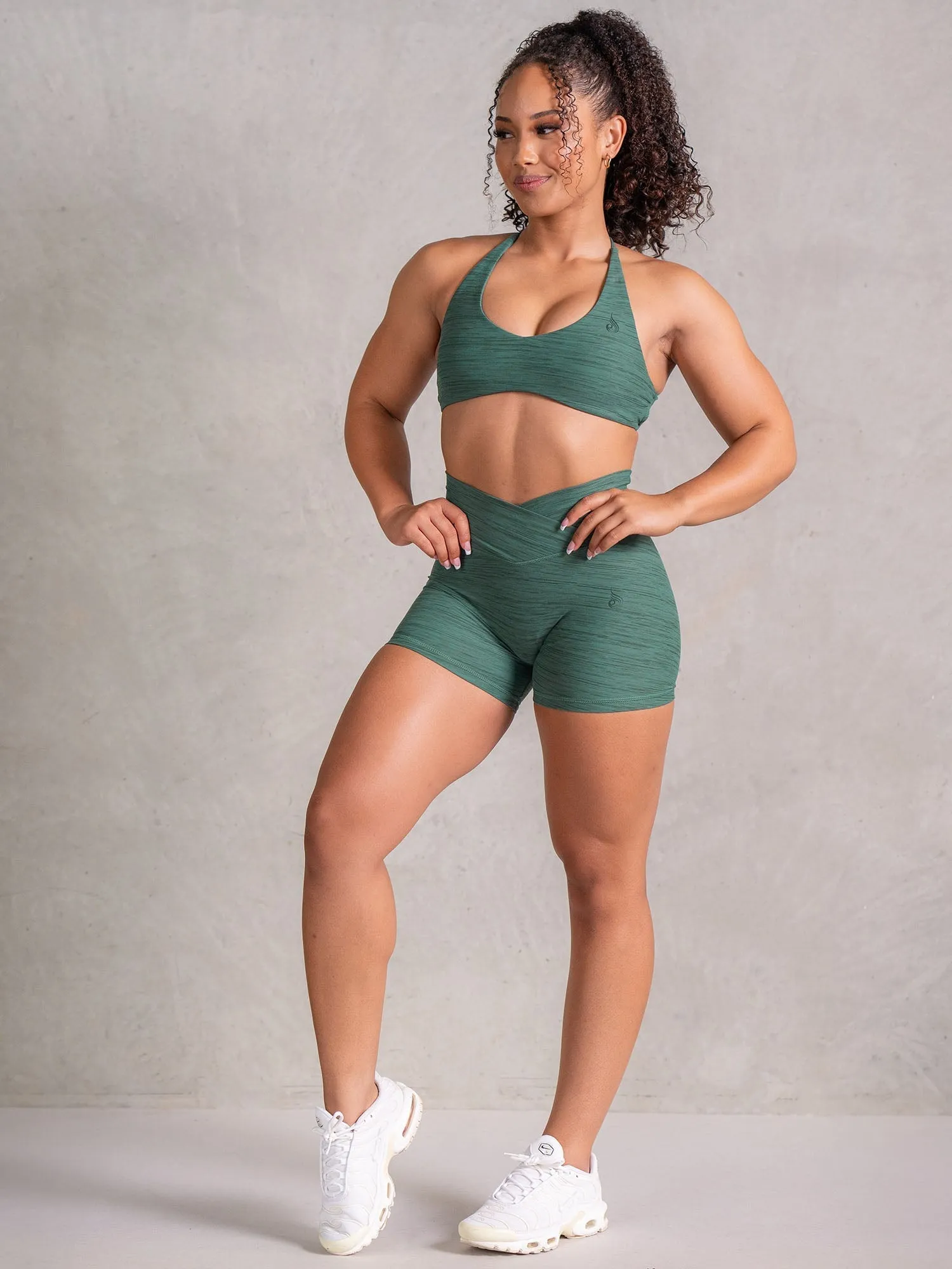 Icon Sports Crop - Fern Marl