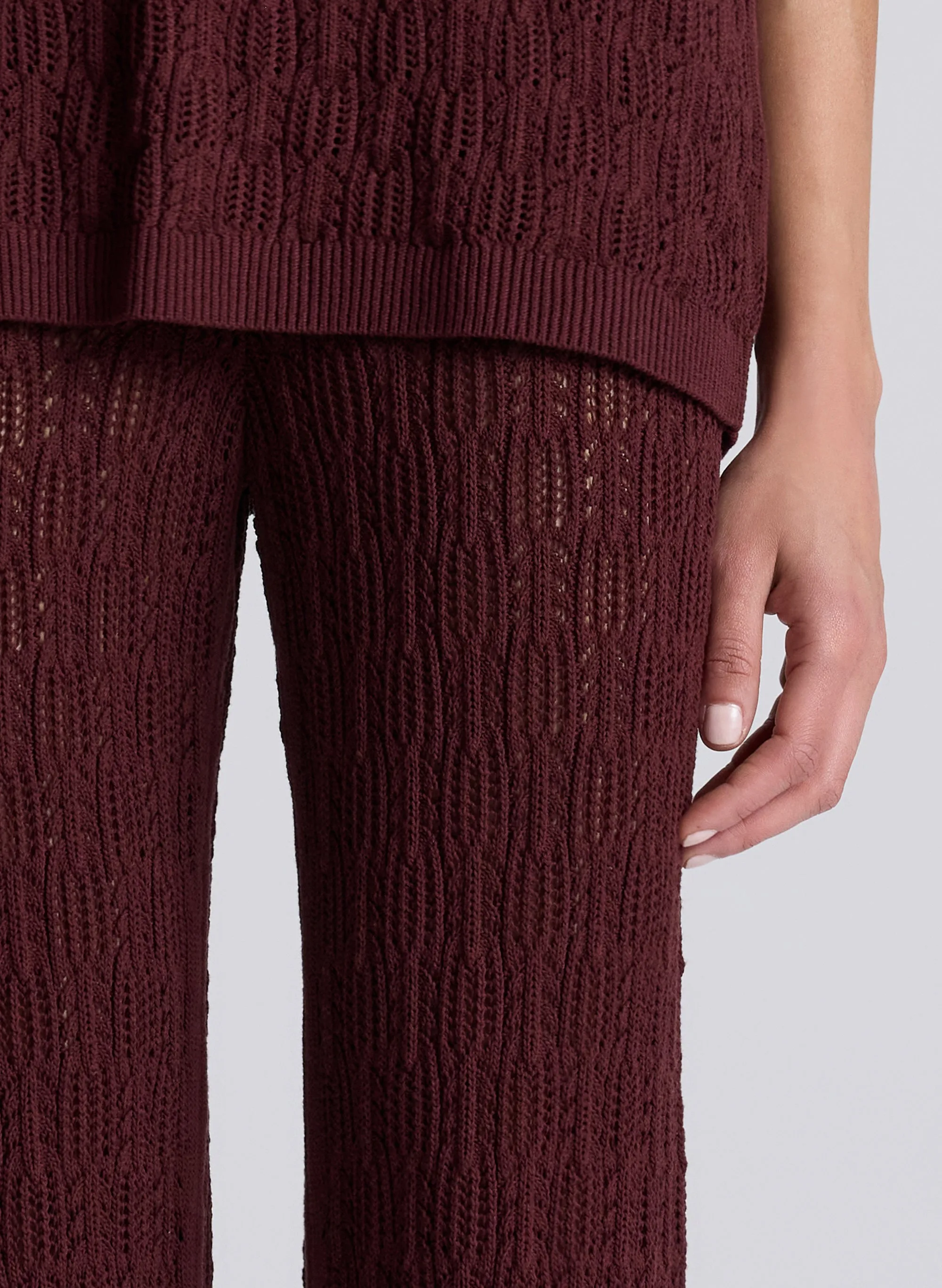 Keeley Pointelle Knit Pant