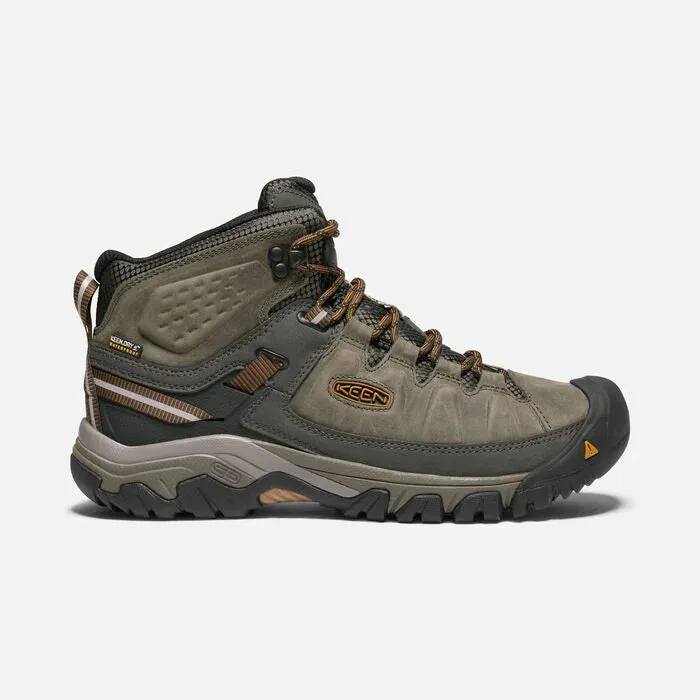 Keen Men's Targhee III Waterproof Mid Wide - Black Olive/Golden Brown