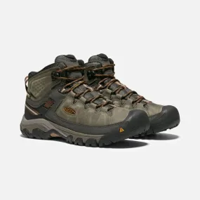 Keen Men's Targhee III Waterproof Mid Wide - Black Olive/Golden Brown