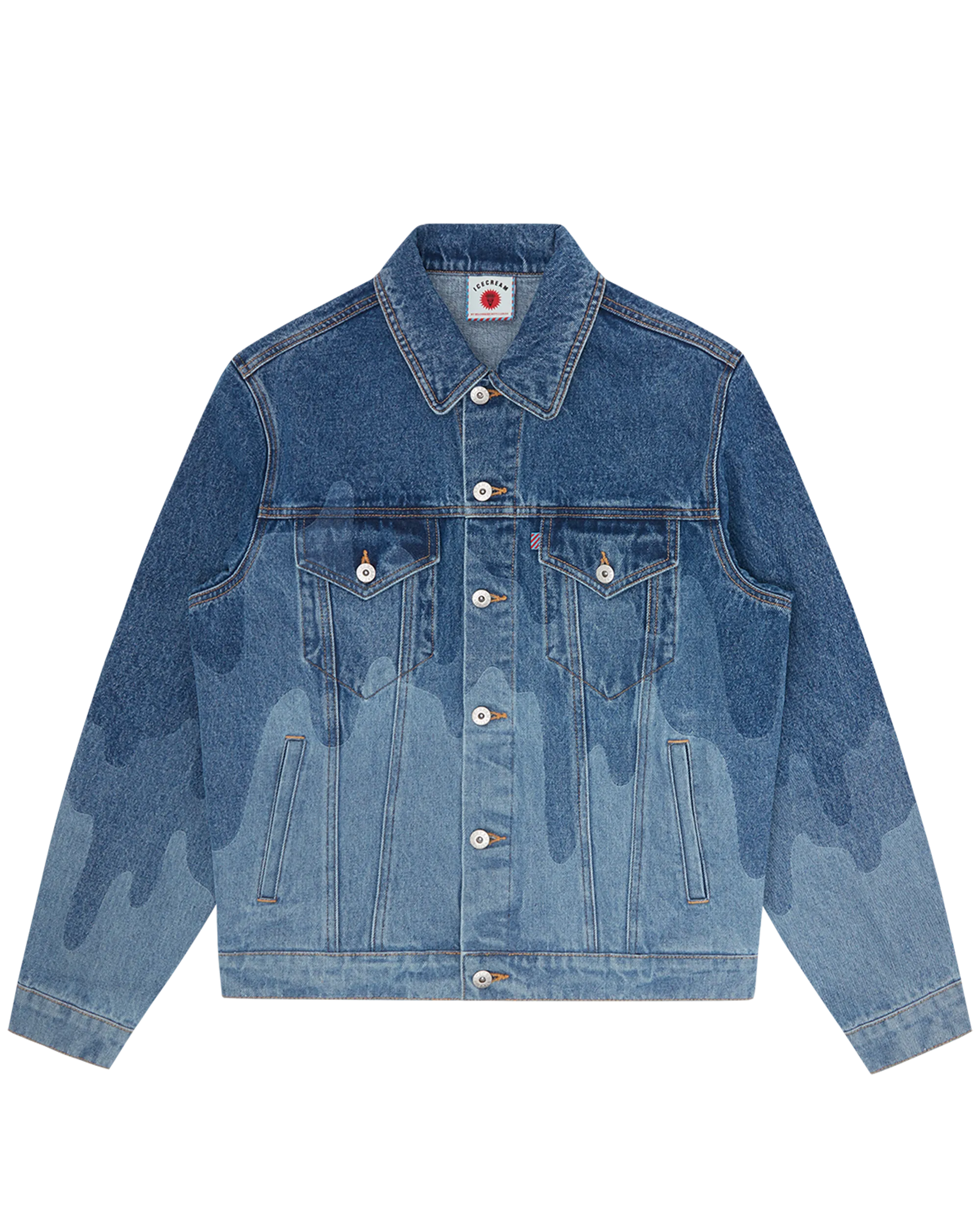 Lazer Drip Denim Trucker Jacket