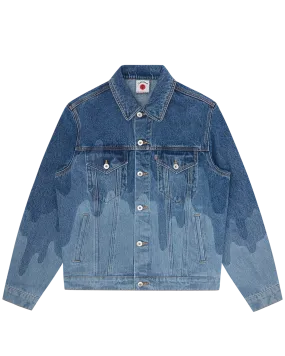 Lazer Drip Denim Trucker Jacket