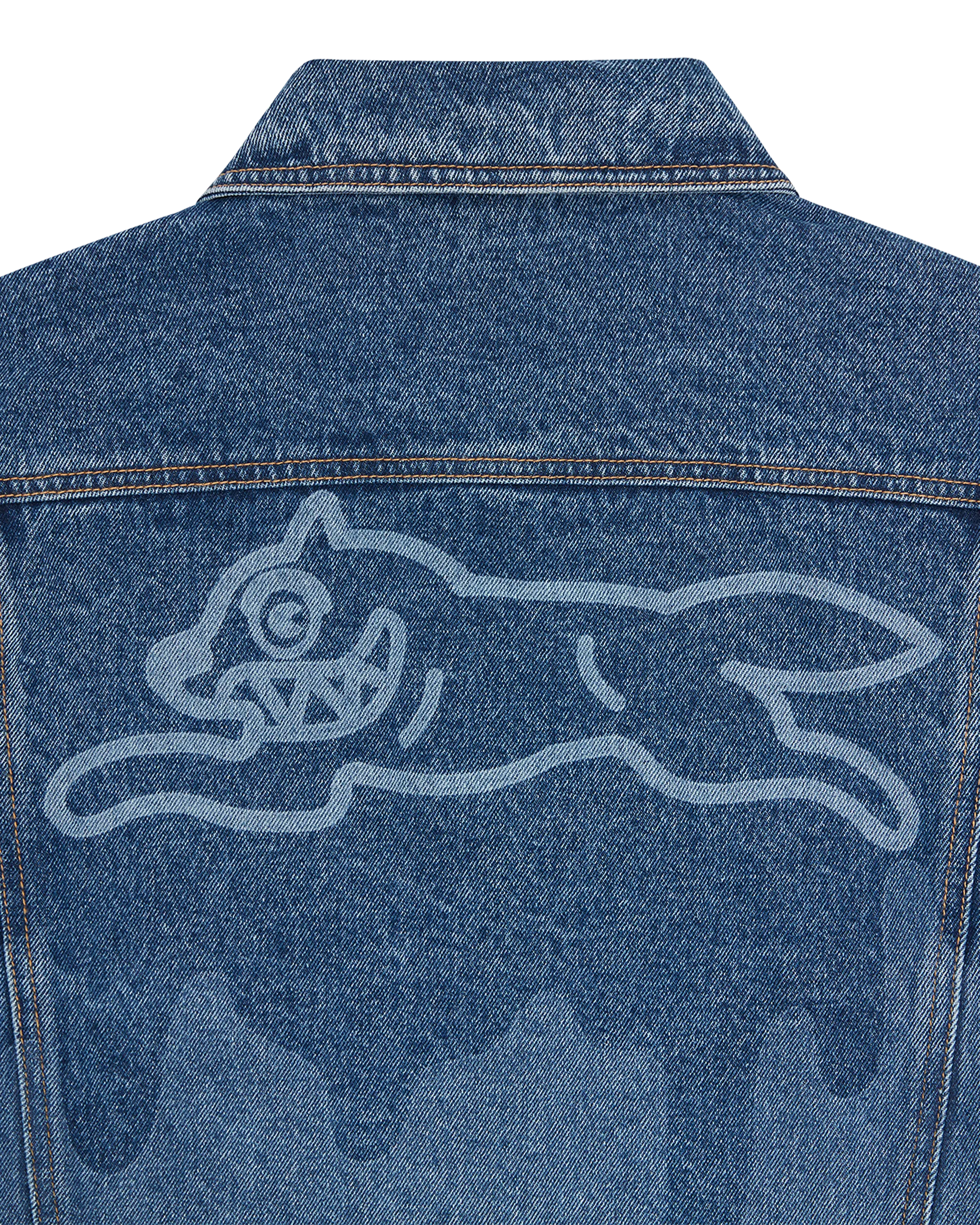 Lazer Drip Denim Trucker Jacket