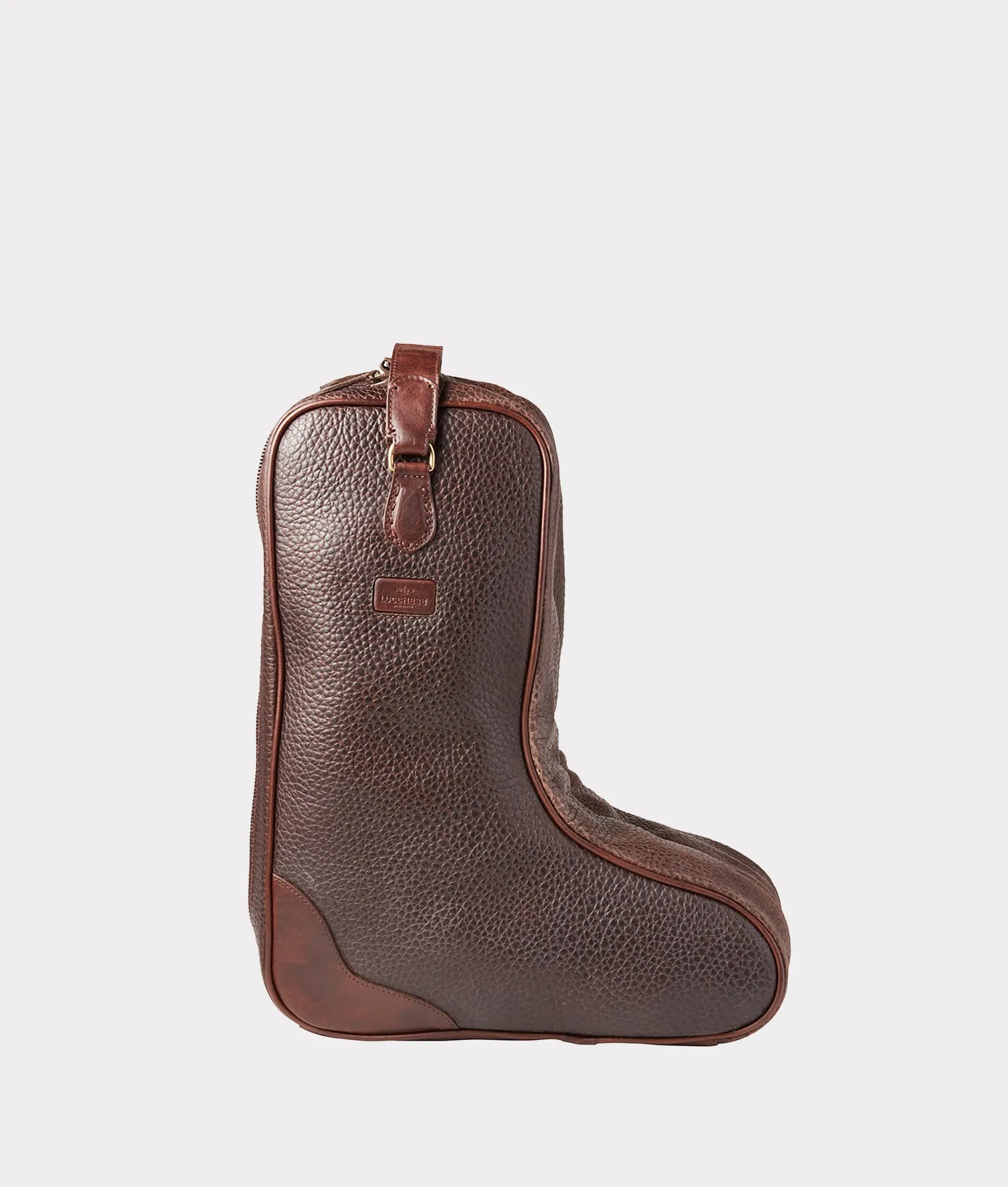 Leather Boot Bag :: Brown