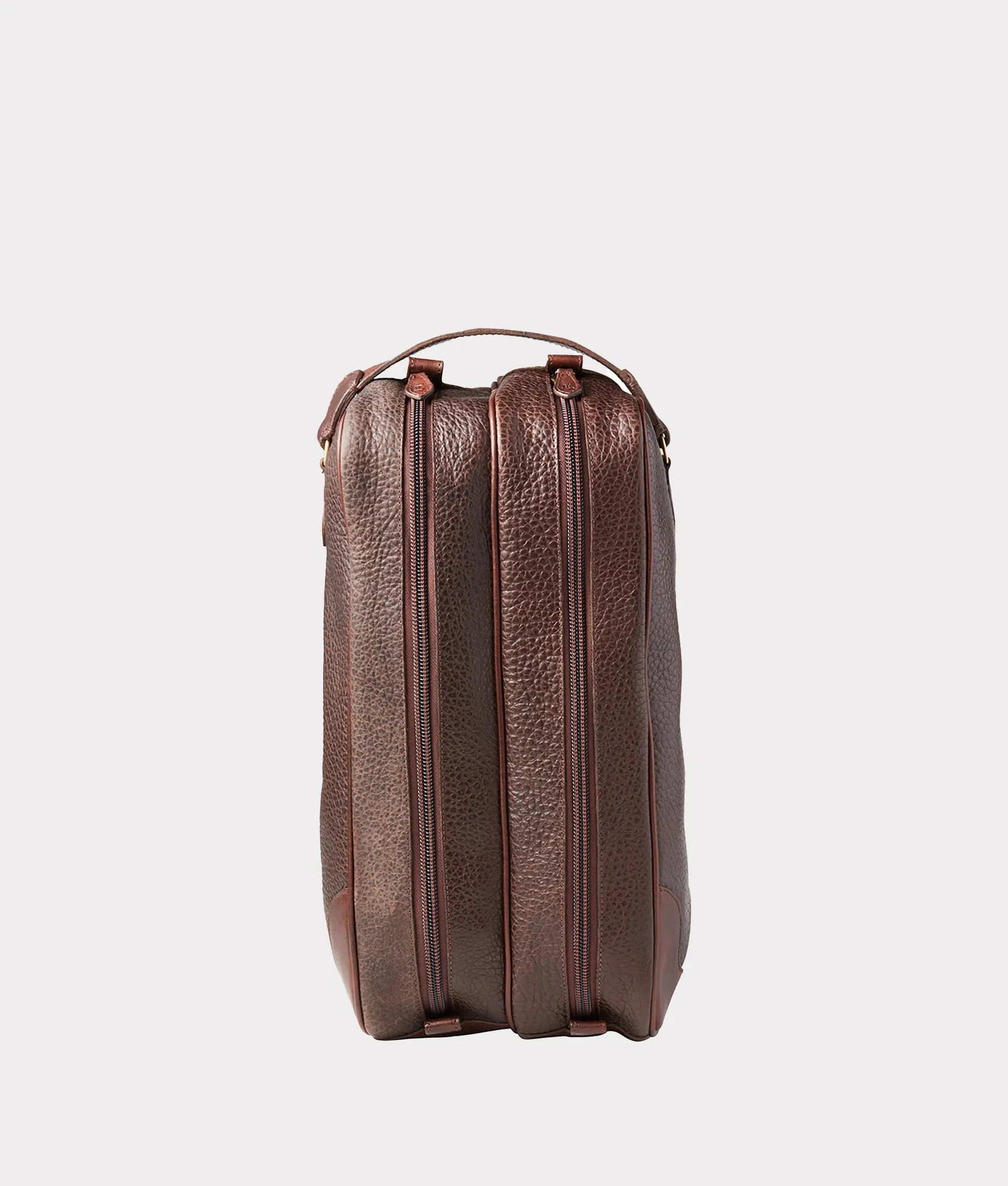 Leather Boot Bag :: Brown