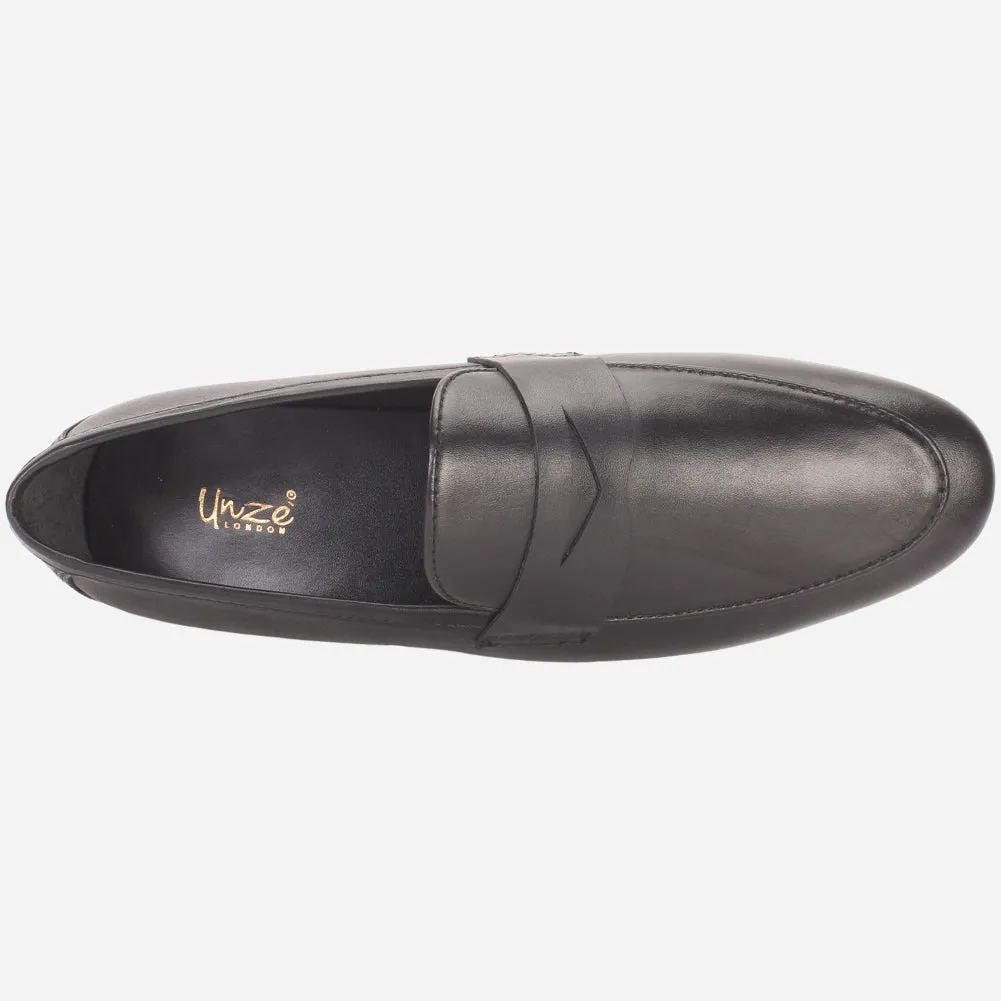 Men "APLYS" Leather Slide In Loafers Shoes