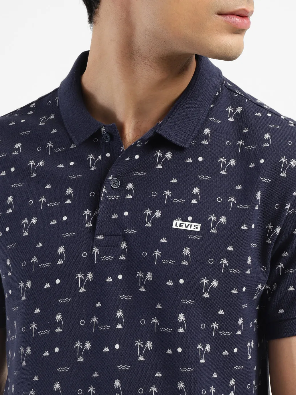 Men's All Over Printed Polo T-shirt