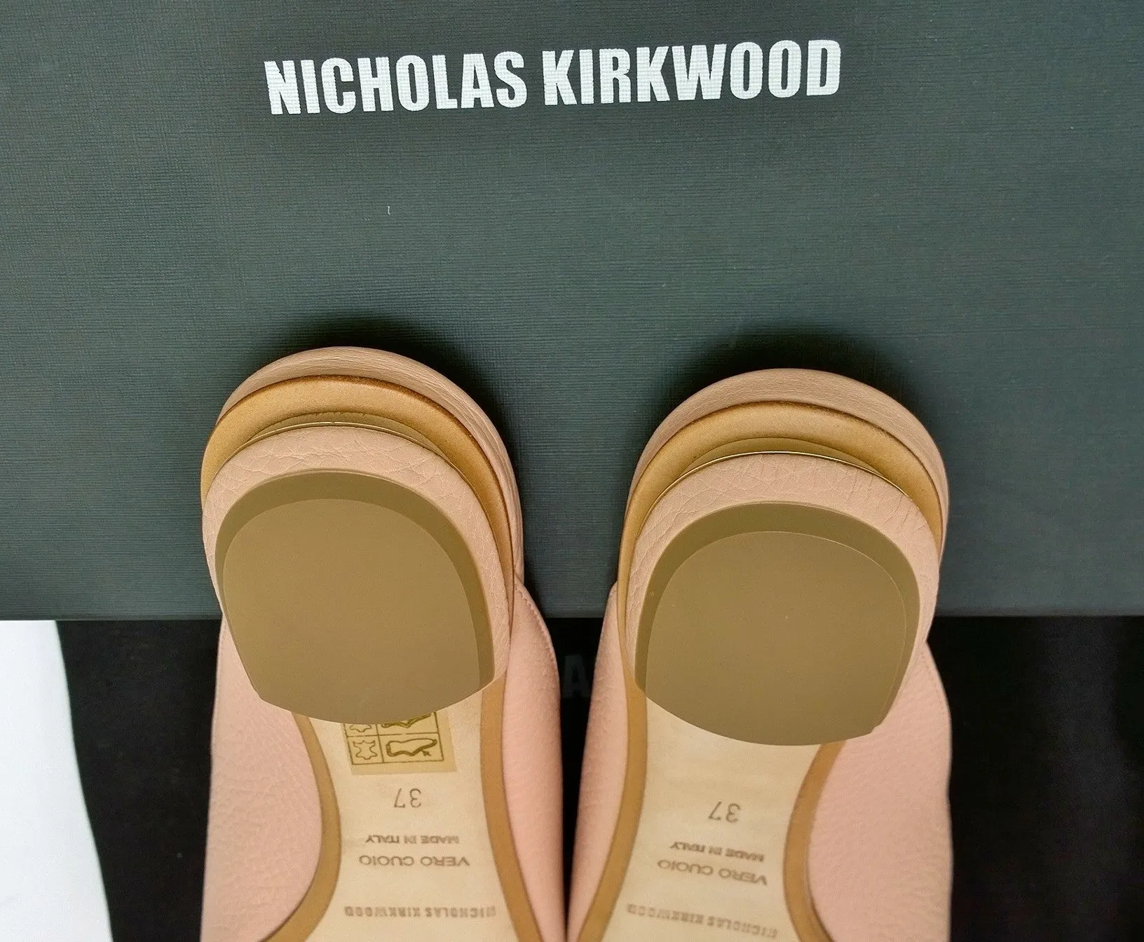 Nicholas Kirkwood Beya Powder Pink Leather Loafers Slipper