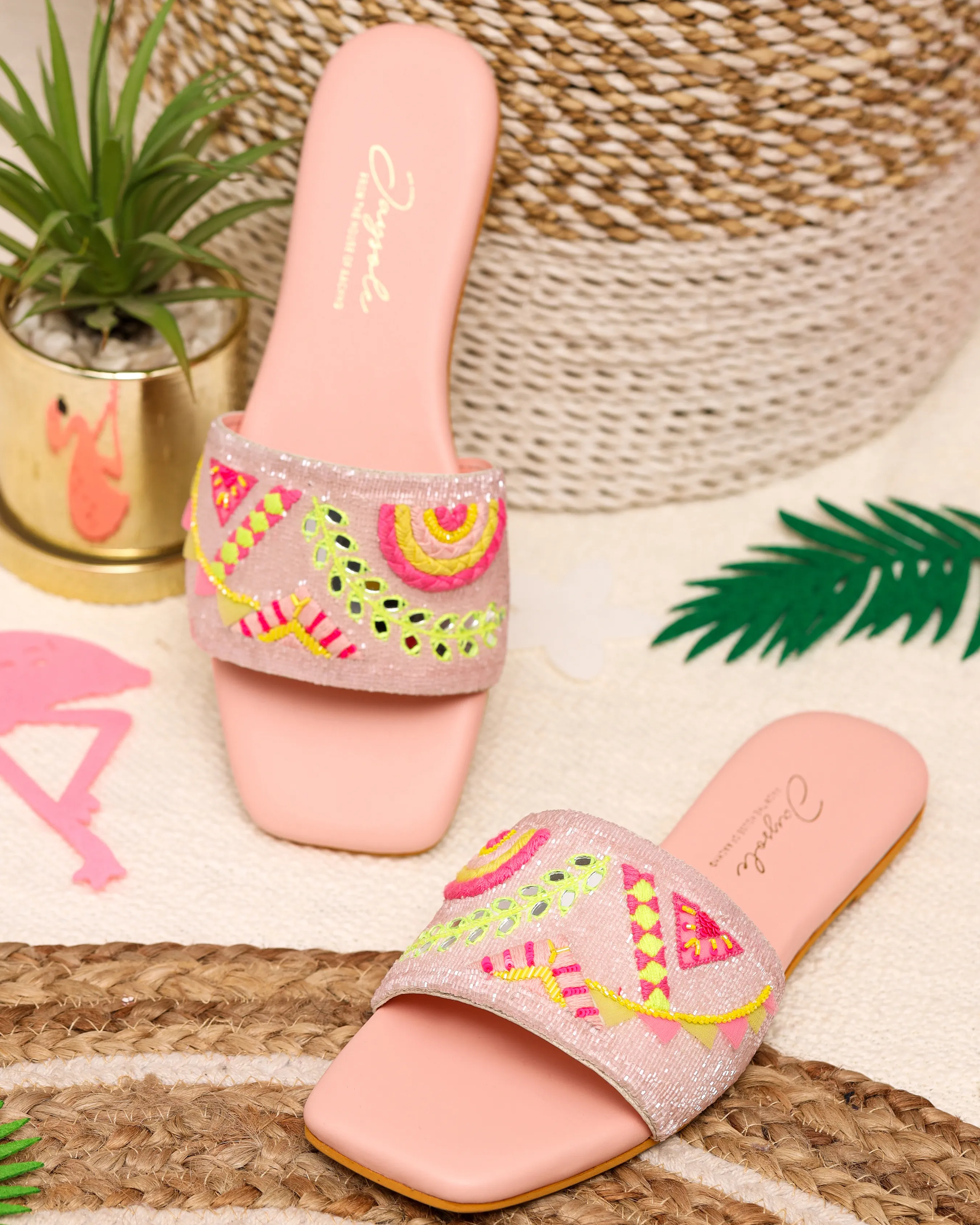 Pink Mystery Handcrafted Flats