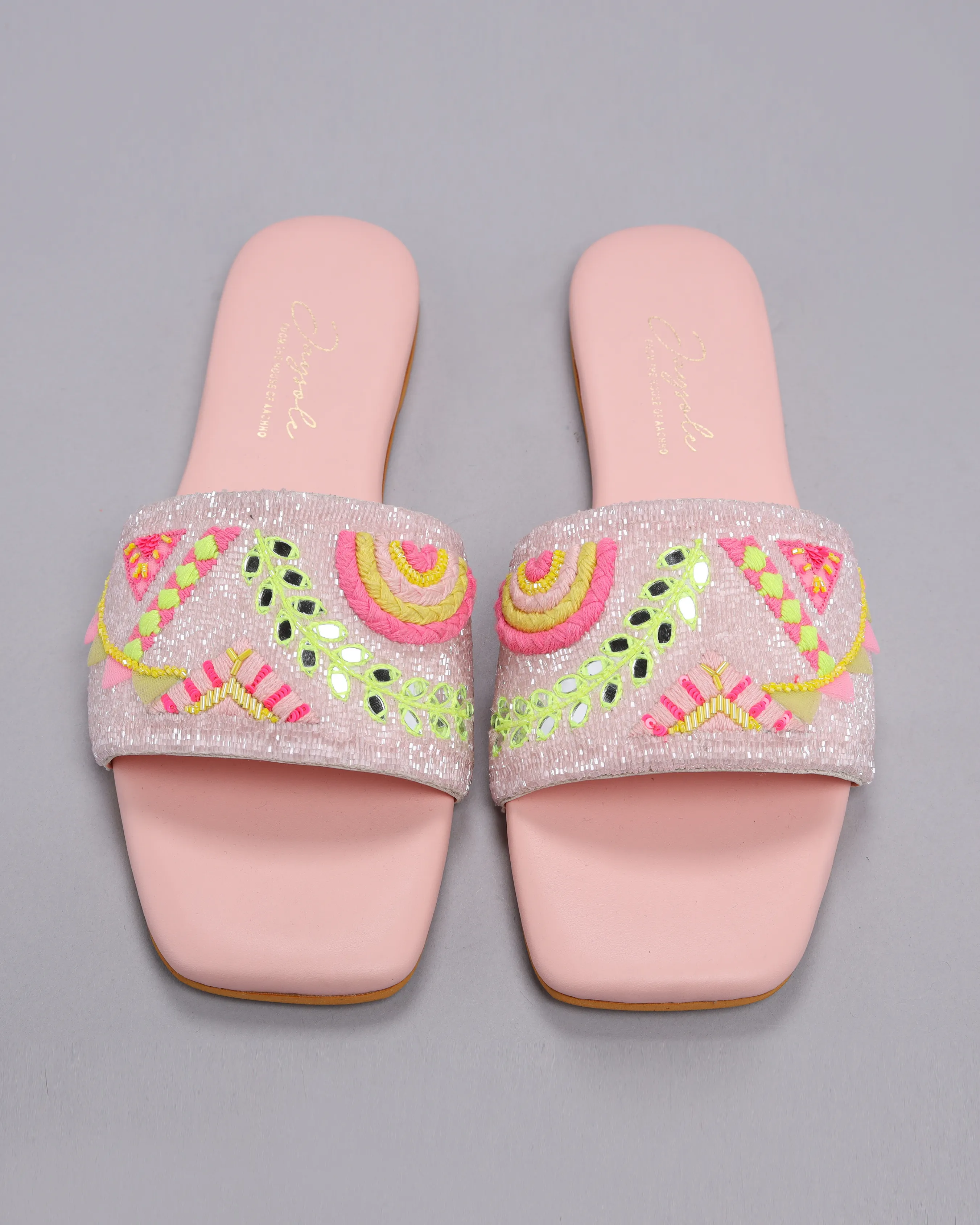 Pink Mystery Handcrafted Flats