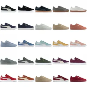 PUMA SUEDE CLASSIC TRAINERS - BLACK, BLUE, BURGUNDY, GREY, NAVY, GREEN & MORE