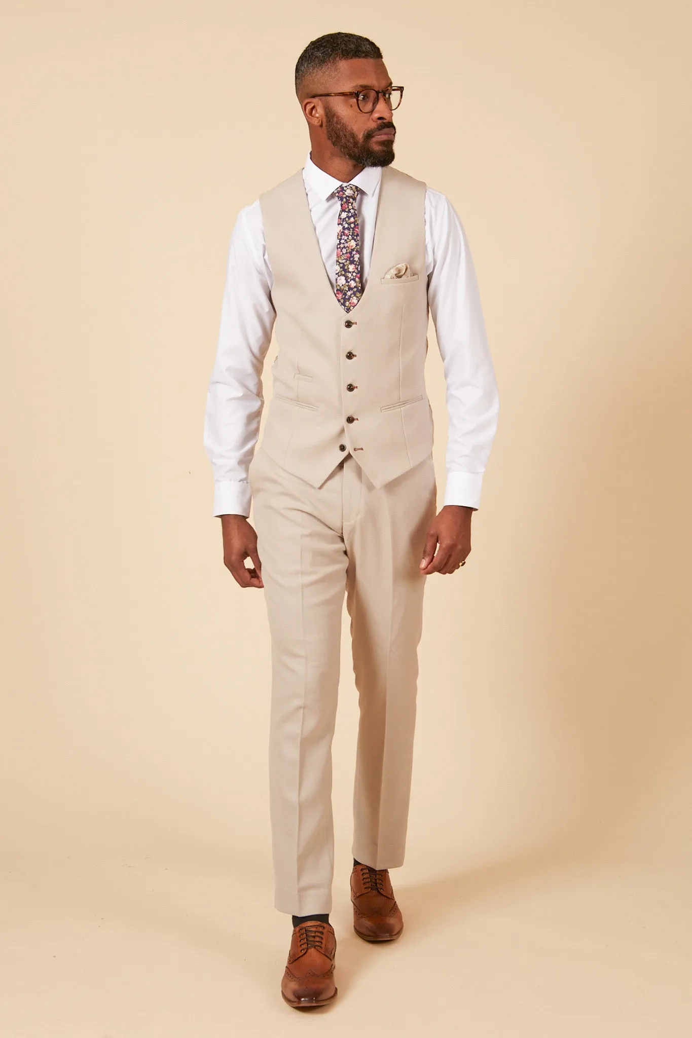 The Harry Maguire Wedding Suit - HM5 Stone Three Piece Suit