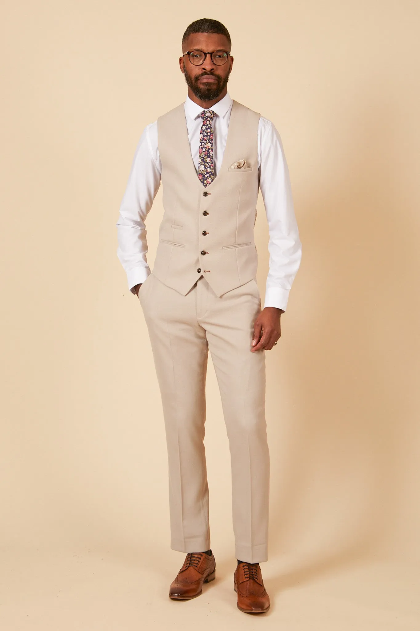 The Harry Maguire Wedding Suit - HM5 Stone Three Piece Suit