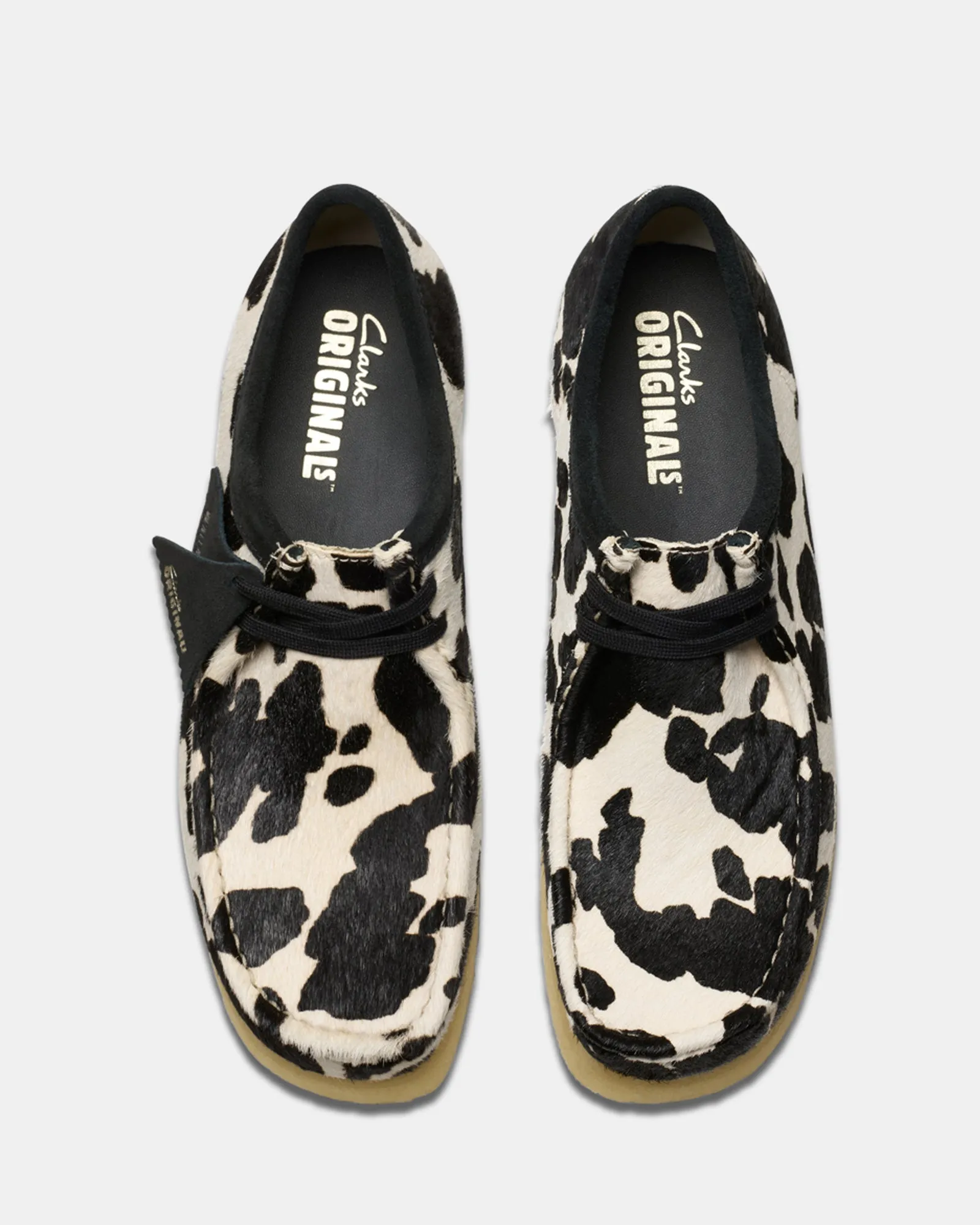 Wallabee (M) Black Cow Print