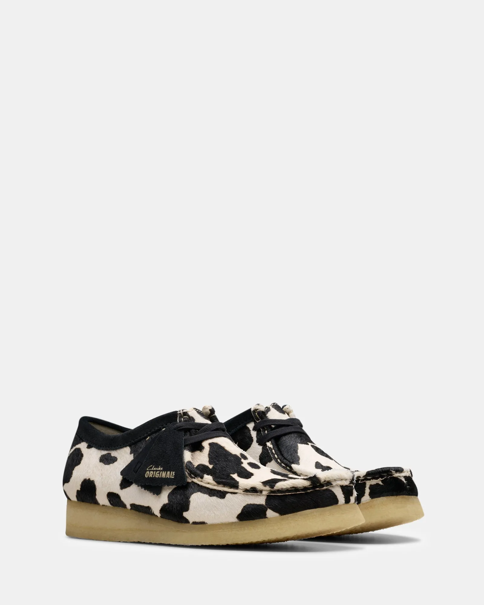 Wallabee (M) Black Cow Print