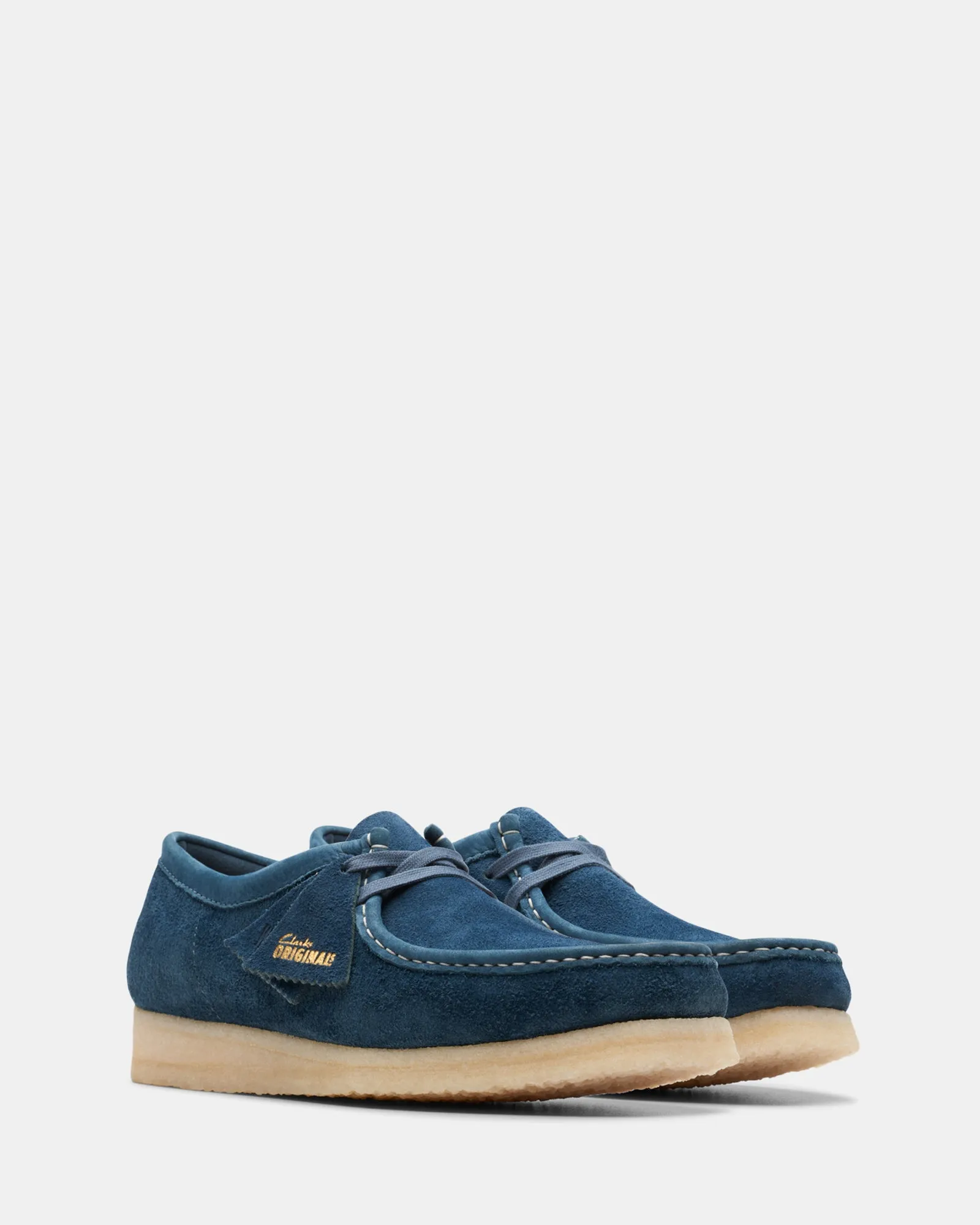 Wallabee (M) Navy/Teal Suede