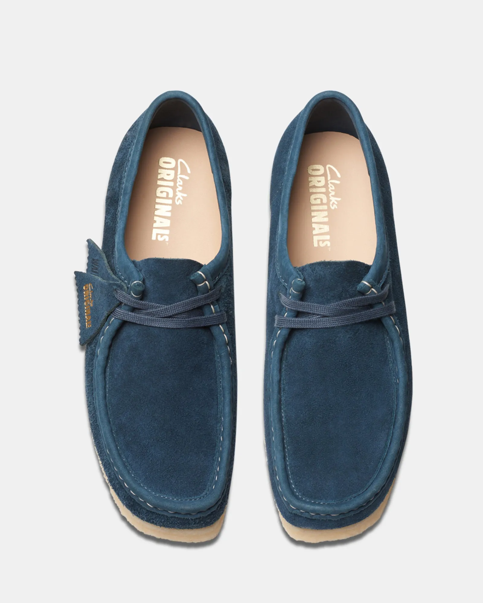 Wallabee (M) Navy/Teal Suede