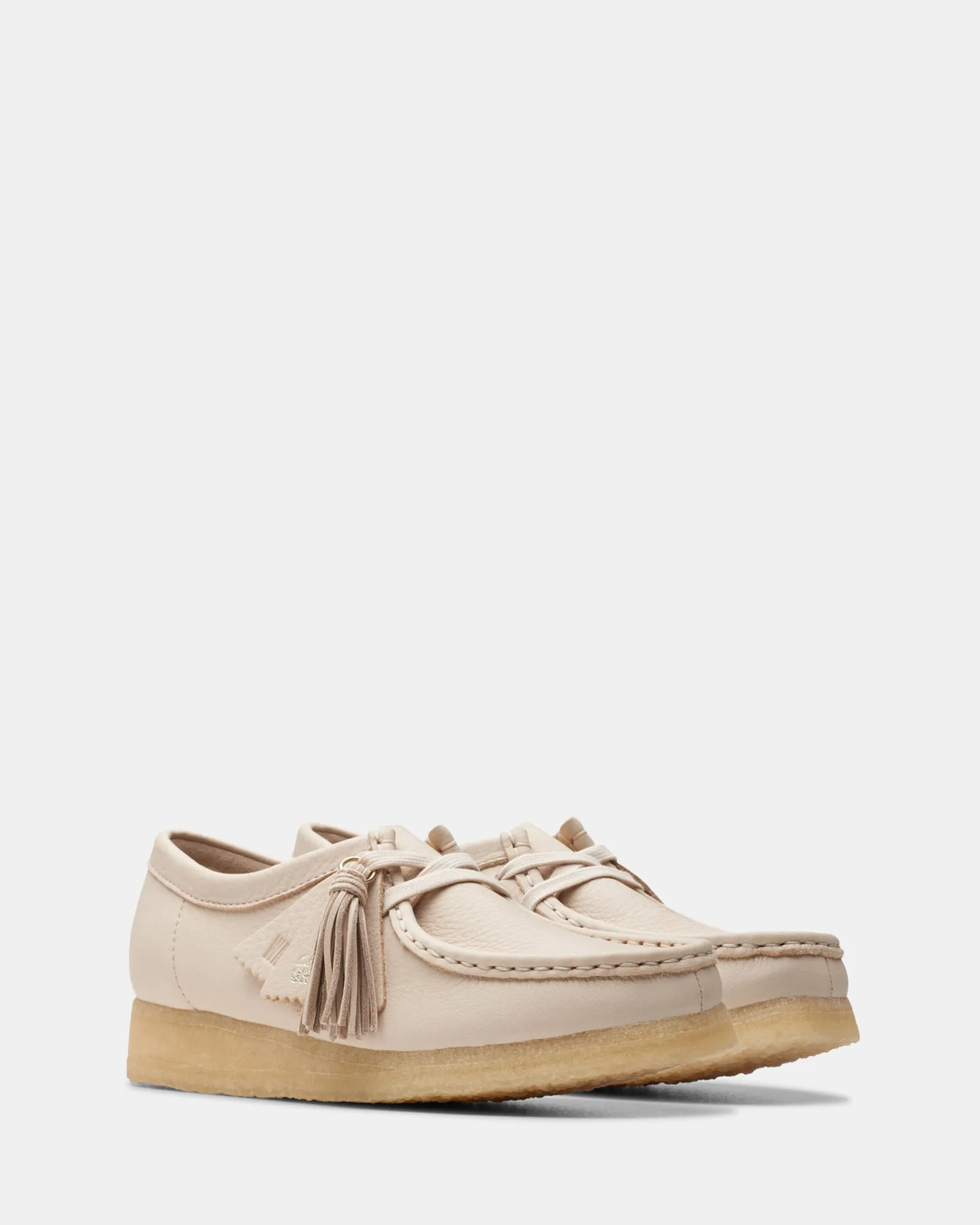 Wallabee. (W) Beige Leather