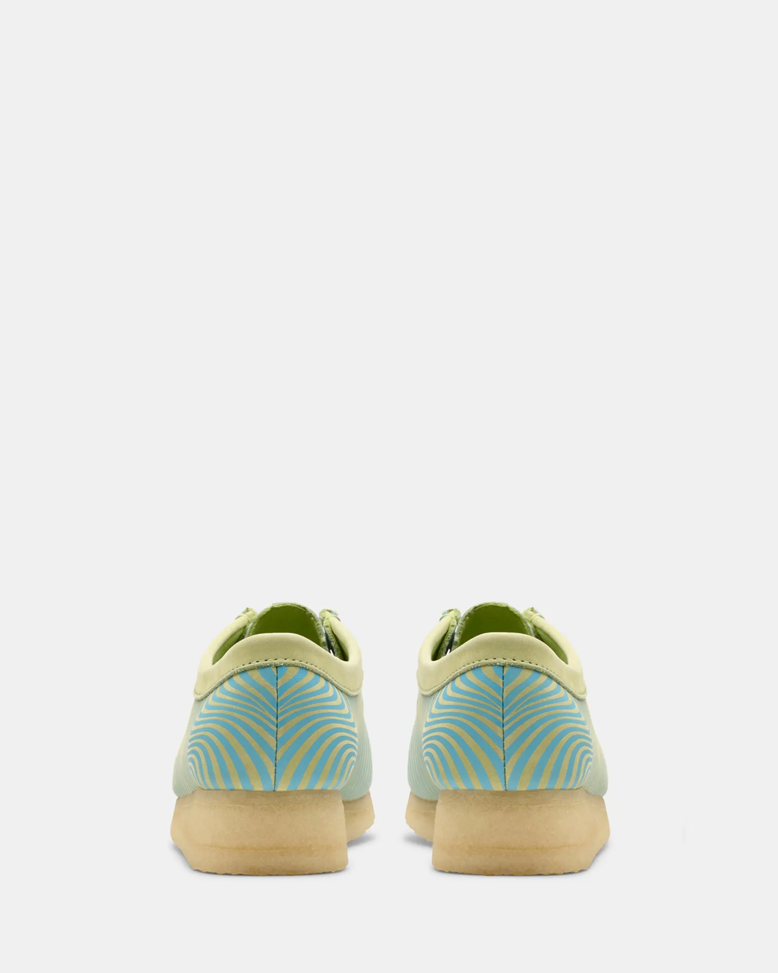 Wallabee. (W) Blue/Lime Print