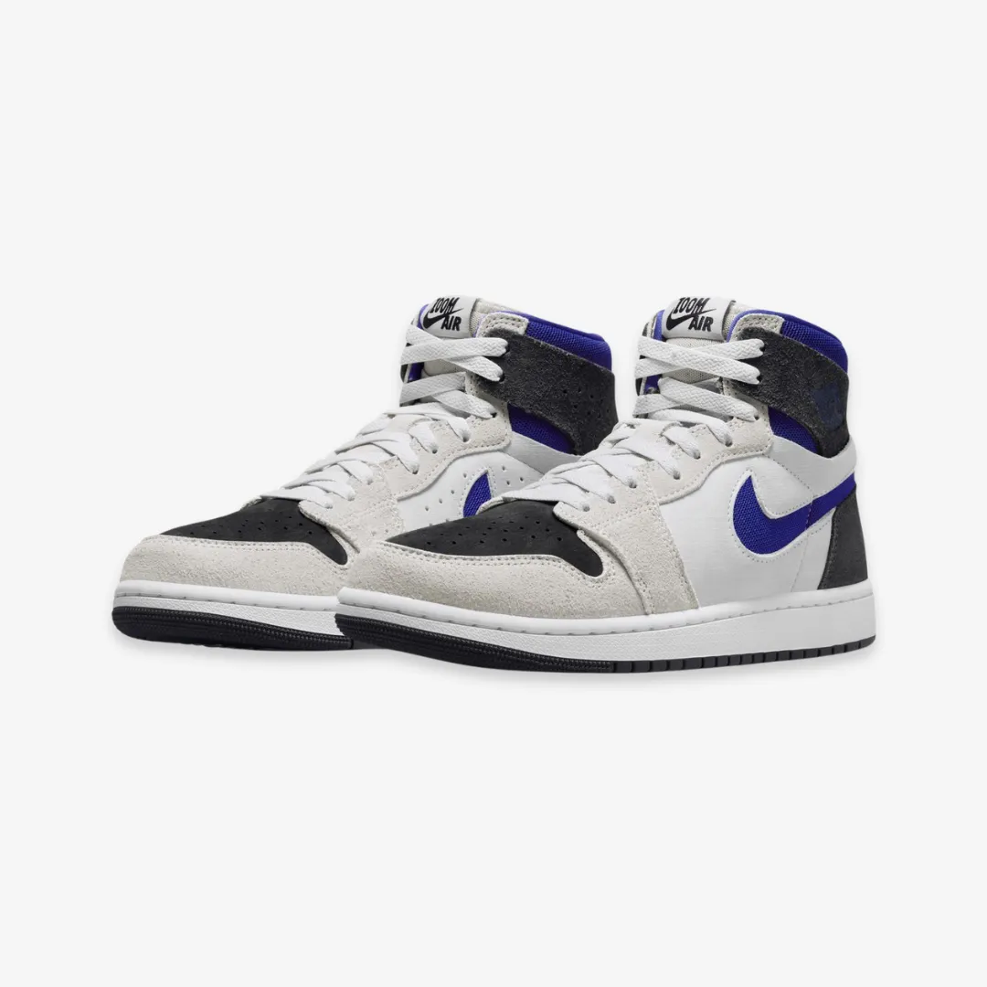 womens jordan 1 zoom air cmft 2 (neutral grey/ concord)