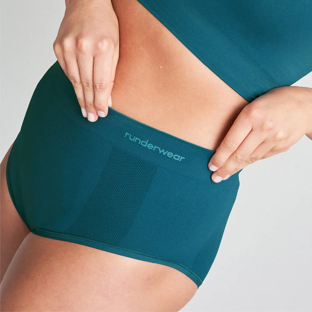 Women's Running Briefs - Teal