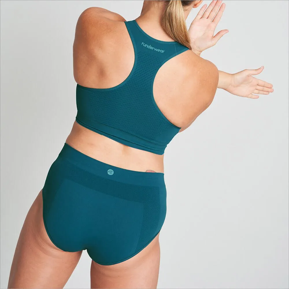 Women's Running Briefs - Teal