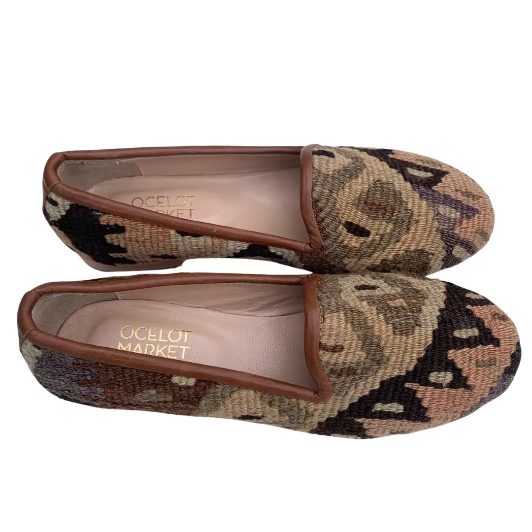 Women's Turkish Kilim Loafers Browns