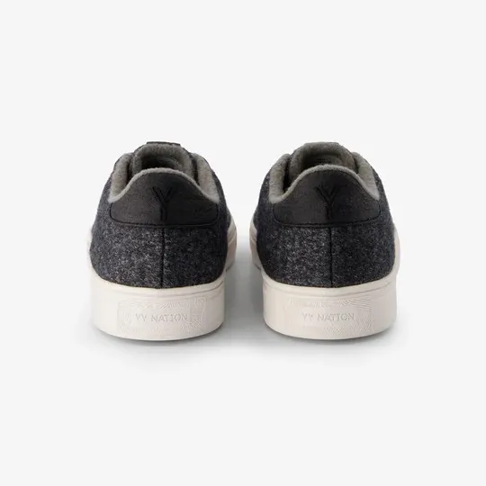 YY Nations Shoes Cirro Wool Color Charcoal / White Pair of Shoes